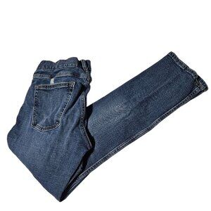 Old Navy Slim Flex Jeans Mens Size 32 X 30 Straight Leg Mid Rise Ripped Denim